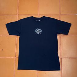Navy Quiksilver Y2K style t shirt size large