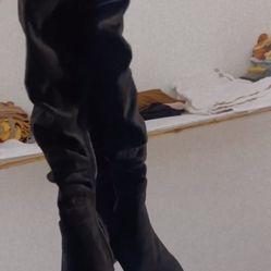 Thigh High Heeled Boots