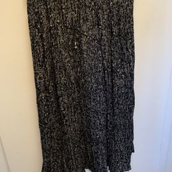 Long Boho Skirt Elastic Waist 