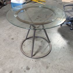Dinning Room Table Round Glass