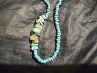 Turquoise Green Blue Necklace 
