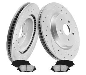 New Front Brake Rotors /Pads Camry