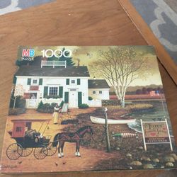 Vtg 1991 New Charles Wysocki's 1000 Piece Jigsaw Puzzle "Americana" 4679-21