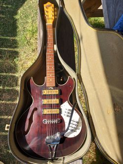 Teisco semi hollow vintage offshore electric guitar