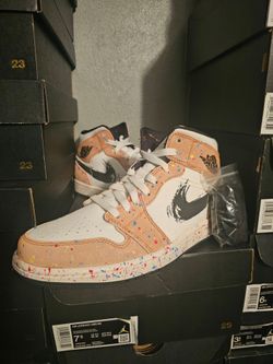 Jordan 1mid Brushstroke size 7.5 men