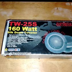 Brand New Earthquake The Sound That Will Move You TW-25S 160 Watts Max Power Each Tweeter Silk Dome Tweeter 