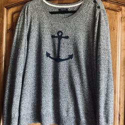 Ladies Nautica Sweater (  Navy Blue Size XXL)