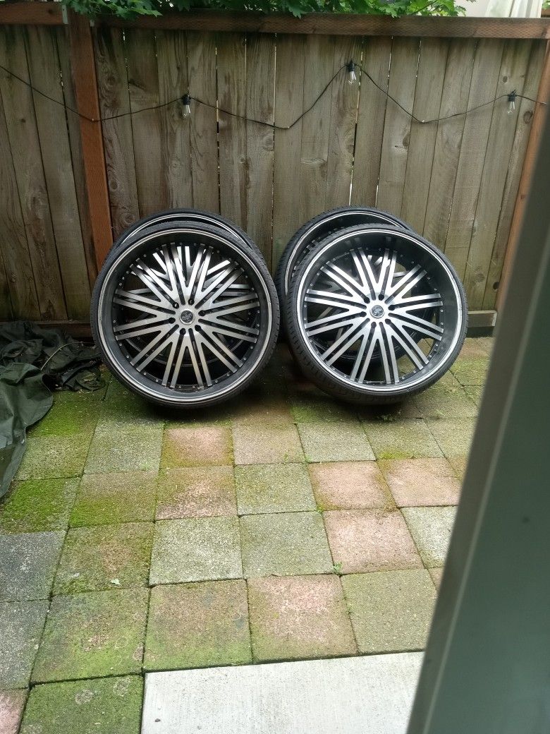 28 Inch 6 Lug Rims And Tires