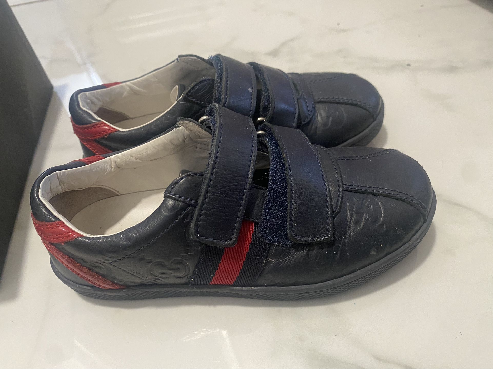 GUCCI TODDLER KIDS ACE LEATHER SNEAKERS