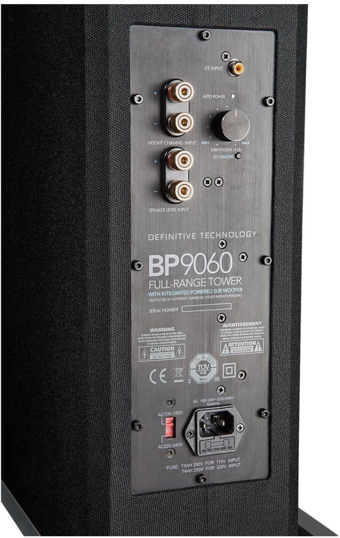 Definitive Technology BP9060 High Power Bipolar Tower speakers with Integrated Subwoofers