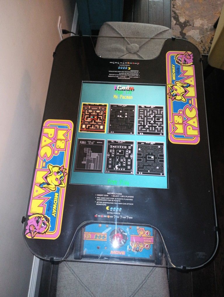 Ms.Pac-Man Arcade Game Cocktail Table