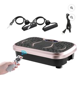 3D Vibration Plate Exercise Machine Whole Body Workout Shake Board Vibration Platform with Two Bands & Remote Control
