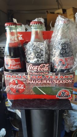 Houston Texans inaugural Season Coke bottles
