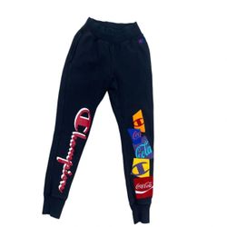 Vintage 90s Champion Black Sweatpants Joggers Sz Xs