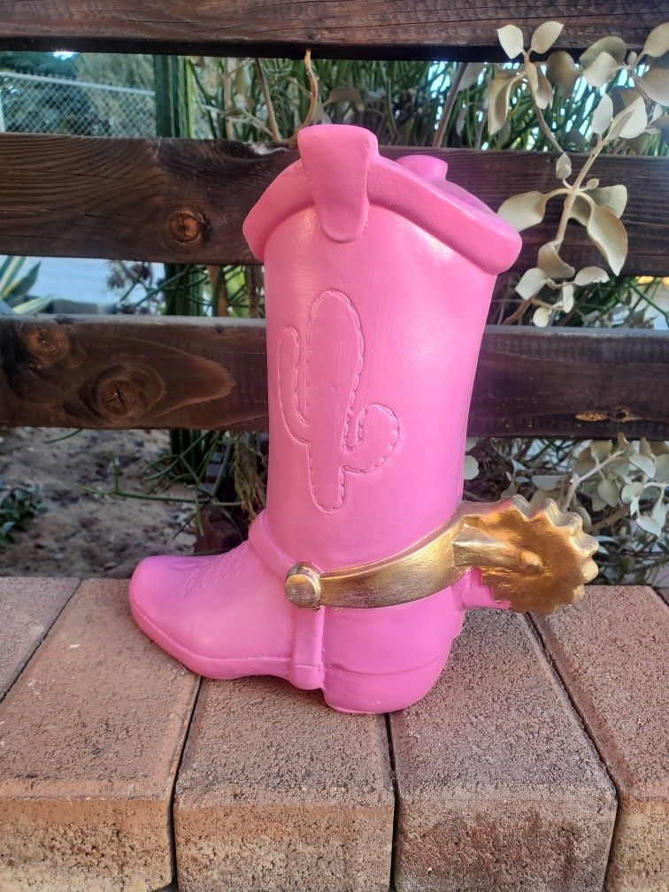 Pink Boot Piggybanks Alcansias