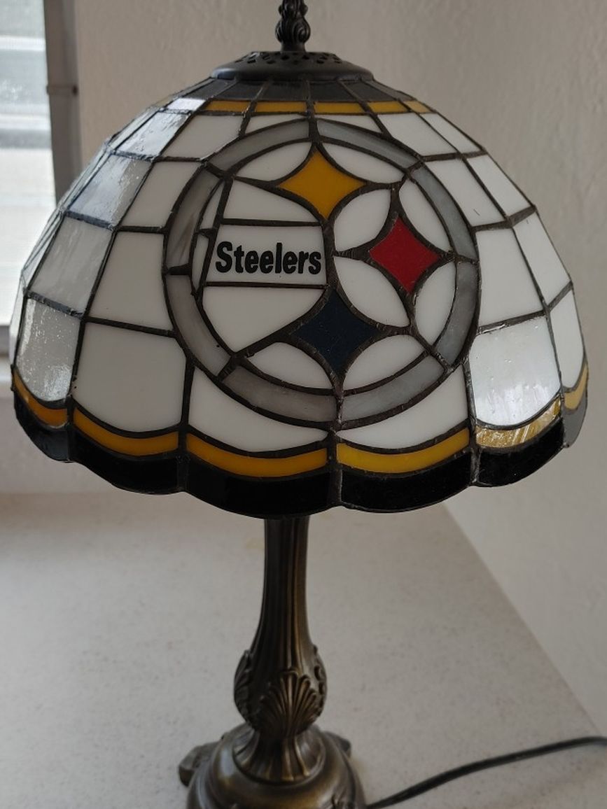 Steelers Stained Glass Lamp