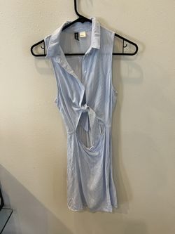 HnM Summer Blue Striped Dress 