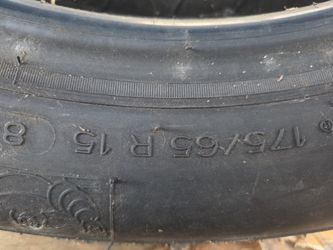 175/65 R15 Spare Tire 90% Thread 