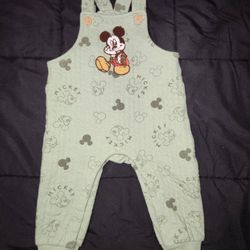 6-9 Month Boys Mickey Mouse Overalls