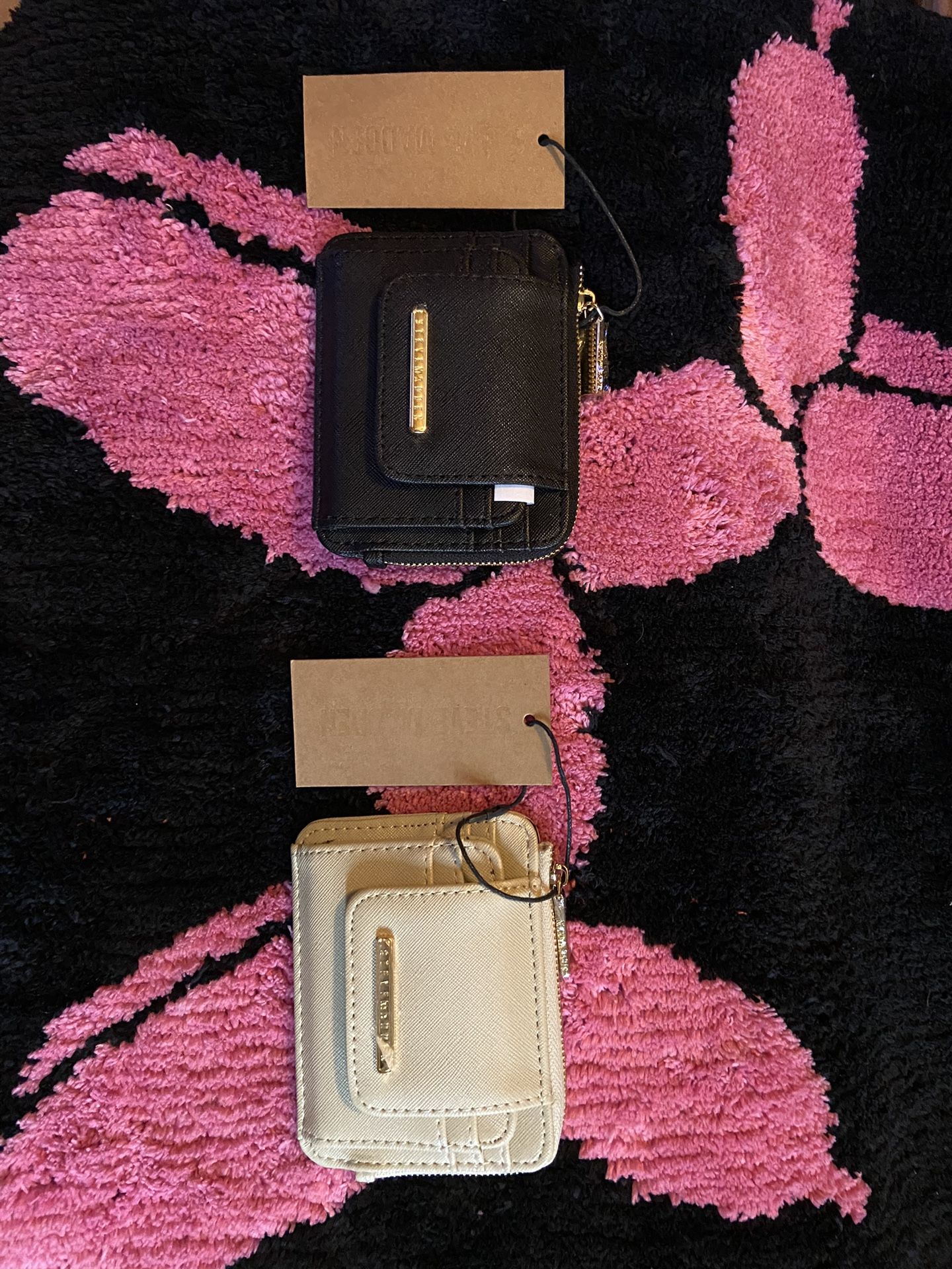 Steve. Madden. Black Small, Wallet, Authentic