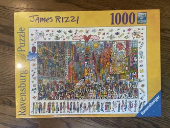 Ravensburger Times Square James Rizzi 1000 Piece Puzzle Brand New Sealed NYC. Ships out ASAP!