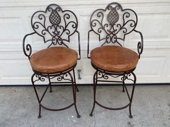 Chairs barstool Wrought Iron barstool Chairs swivel MAKE AN OFFER!