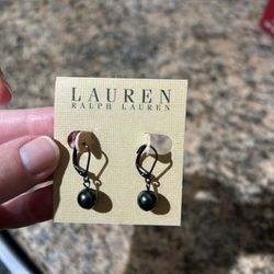 Lauren Ralph Lauren black earrings