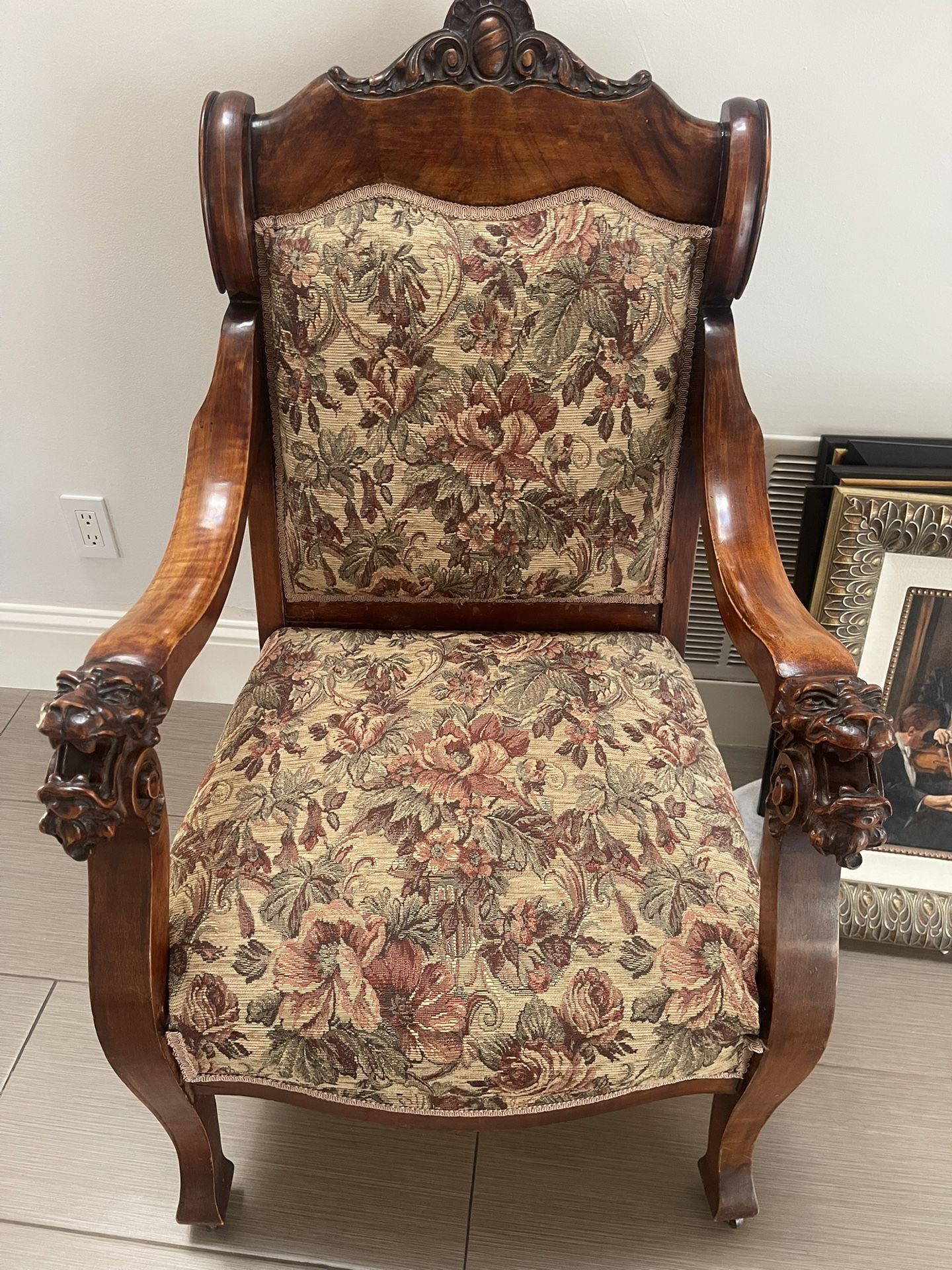 An antique armchair