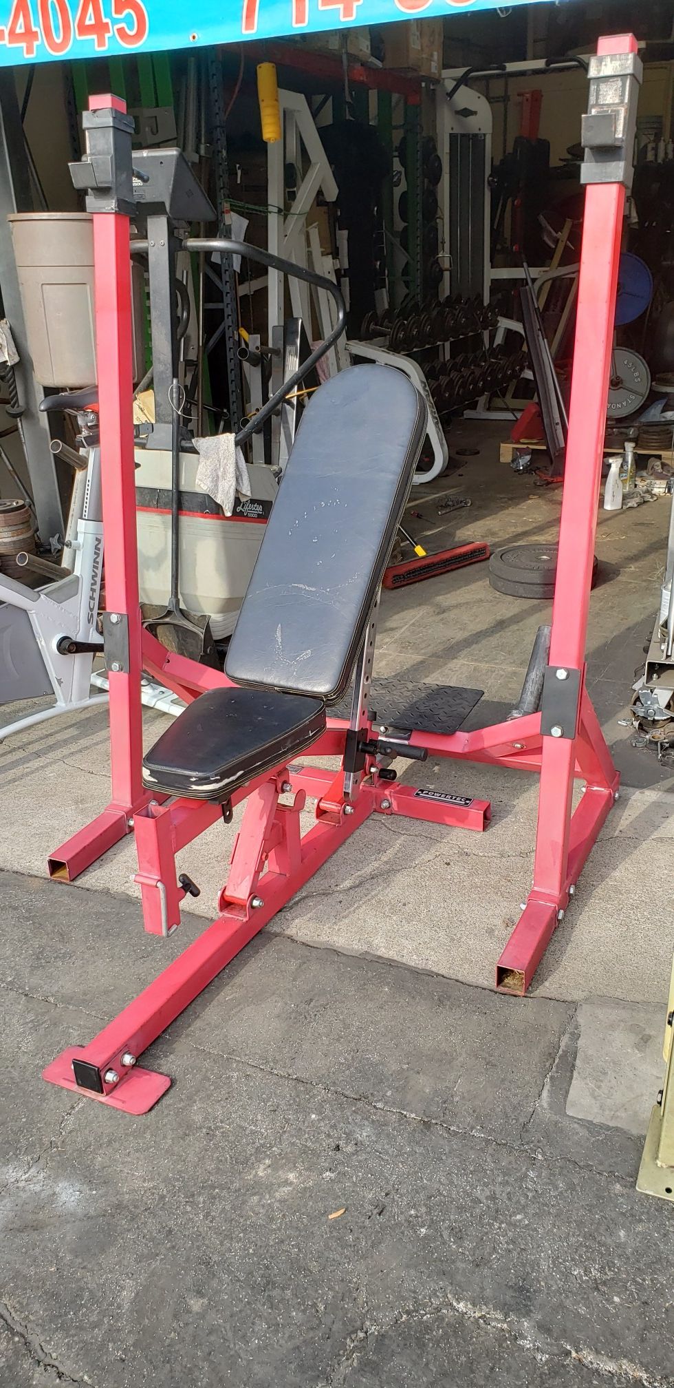 Powertec squat rack/ bench press