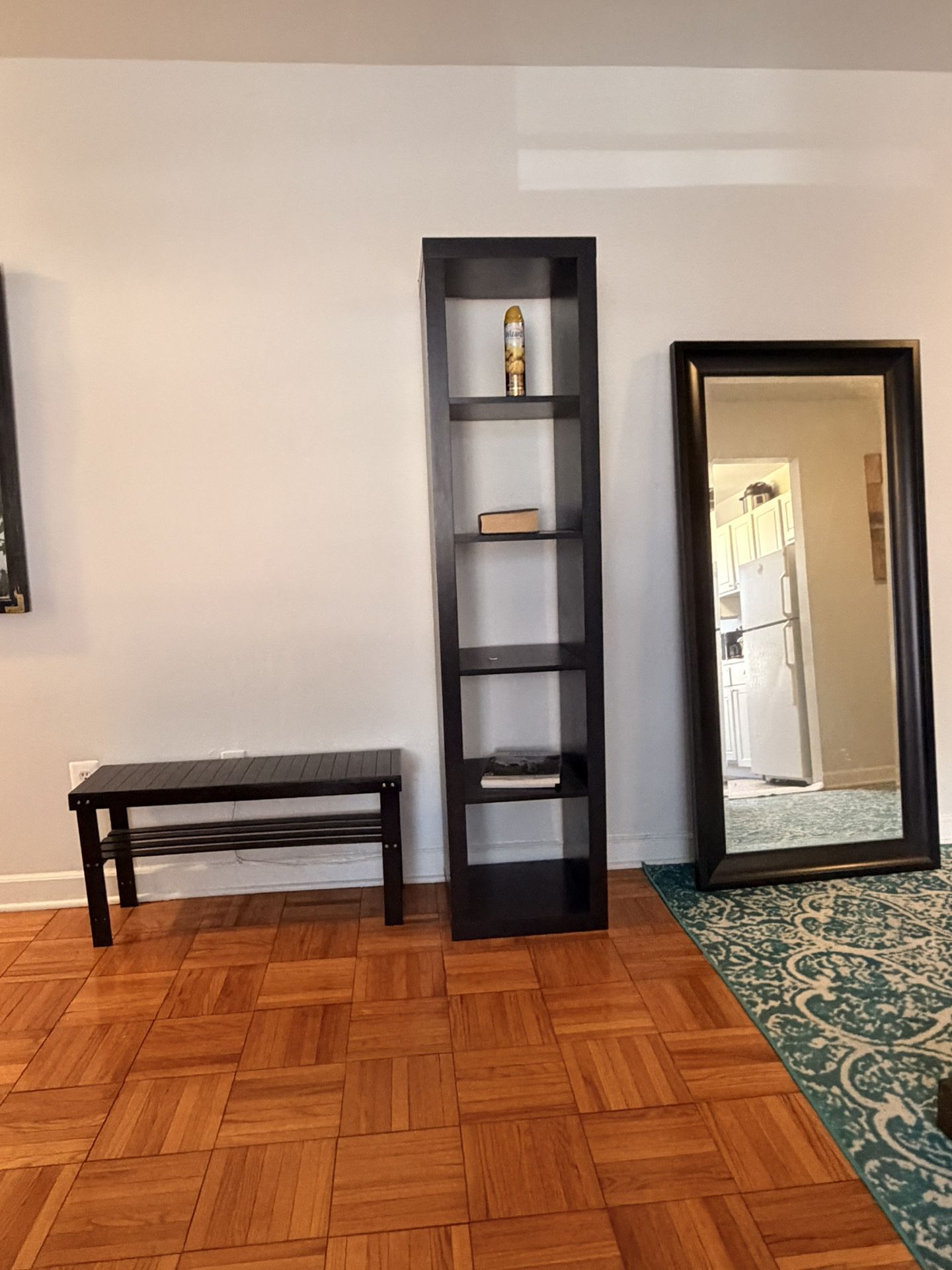 Shelf, Mirror & Shoes Rack