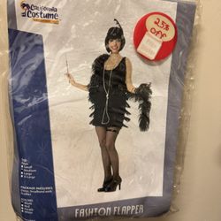 Fashion Flapper Costume - Adult size: M 