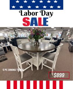 5 PC DINING TABLE
