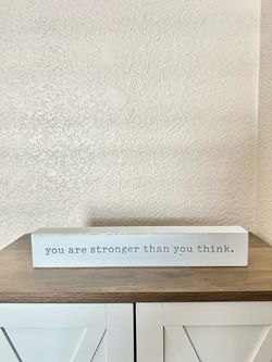 Wooden Tabletop Sign