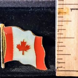 Canada Canadian Flag Maple Leaf Vintage Collectible Lapel Pin A-1