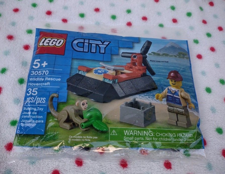 Lego 30570 City Wildlife Rescue Hovercraft 35 PCS