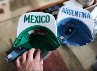 Mexico & Argentina National Team Hats