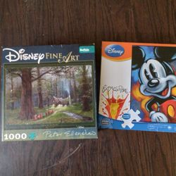 Lot Of 2 Disney Jigsaw Puzzles 
