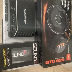 Car Audio Speaker Amp Combo