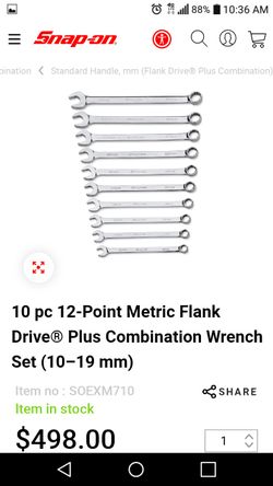SNAP-ON METRIC WRENCH SET