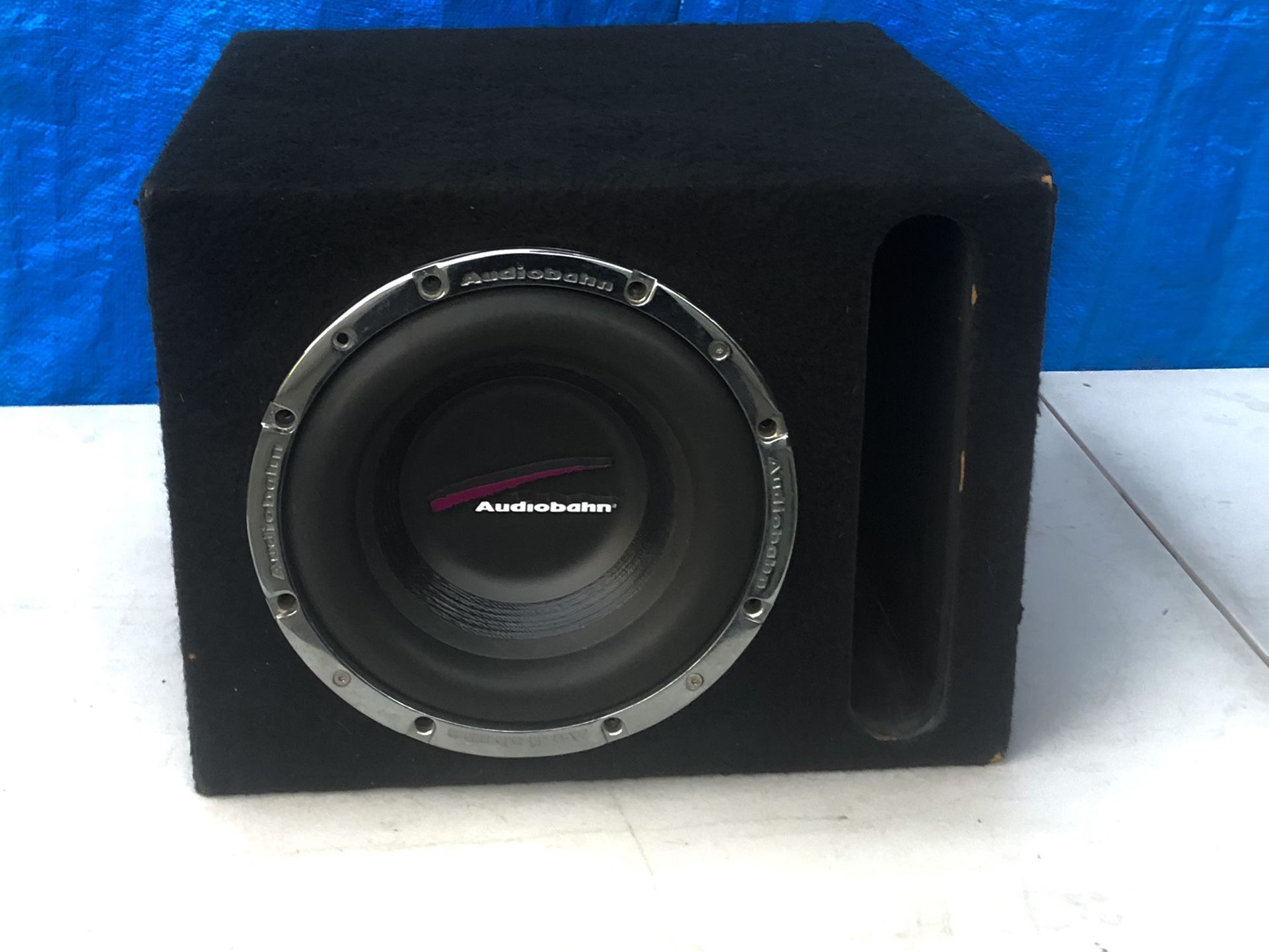 Audiobahn AW101T 10" Single 4 ohms Subwoofer With Ported Box”