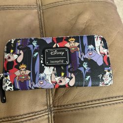 Disney Villains Zip Around Wallet Standard Used