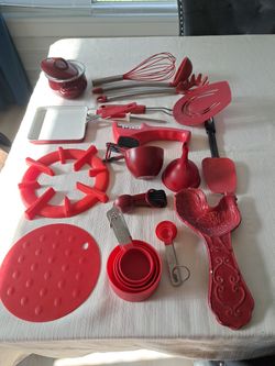 Red Kitchen Utensils