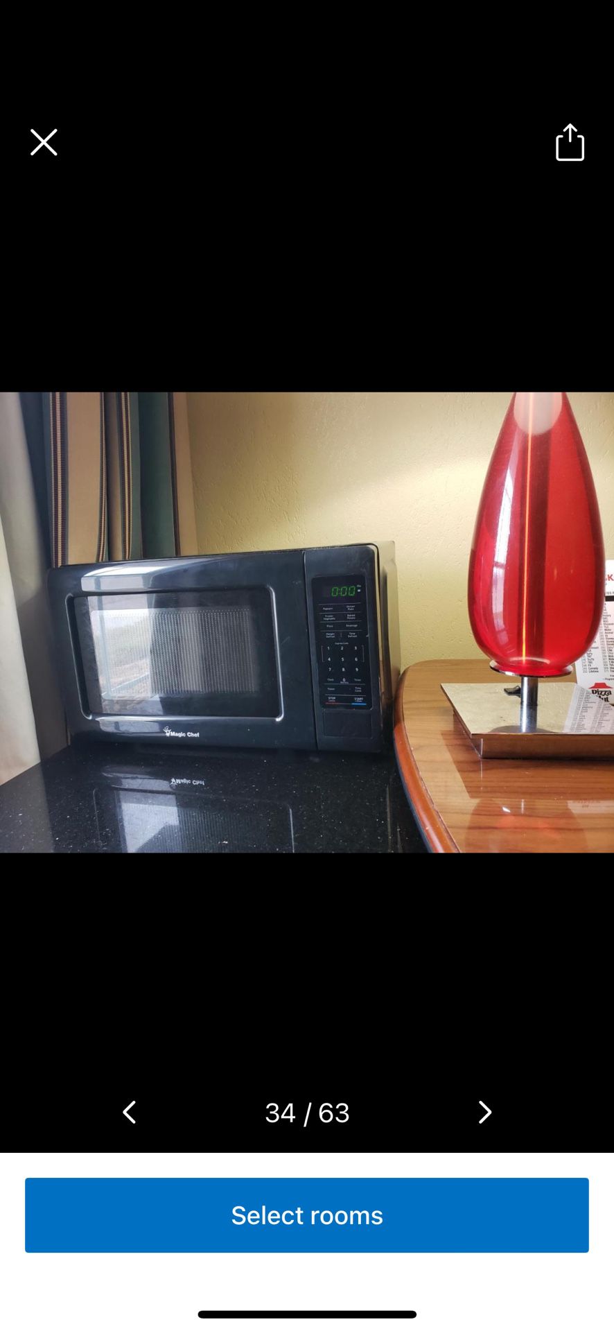 The Magic Chef 0.7 cu. ft. Countertop Microwave in Black