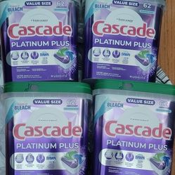 Cascade Platinum Plus Dishwasher Detergent Pods 62 Count, 4,248 Counts Total