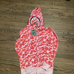 Men’s Medium Pink Zip Up Hoodie