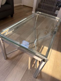 Rectangular Glass Coffee Table – Good Condition