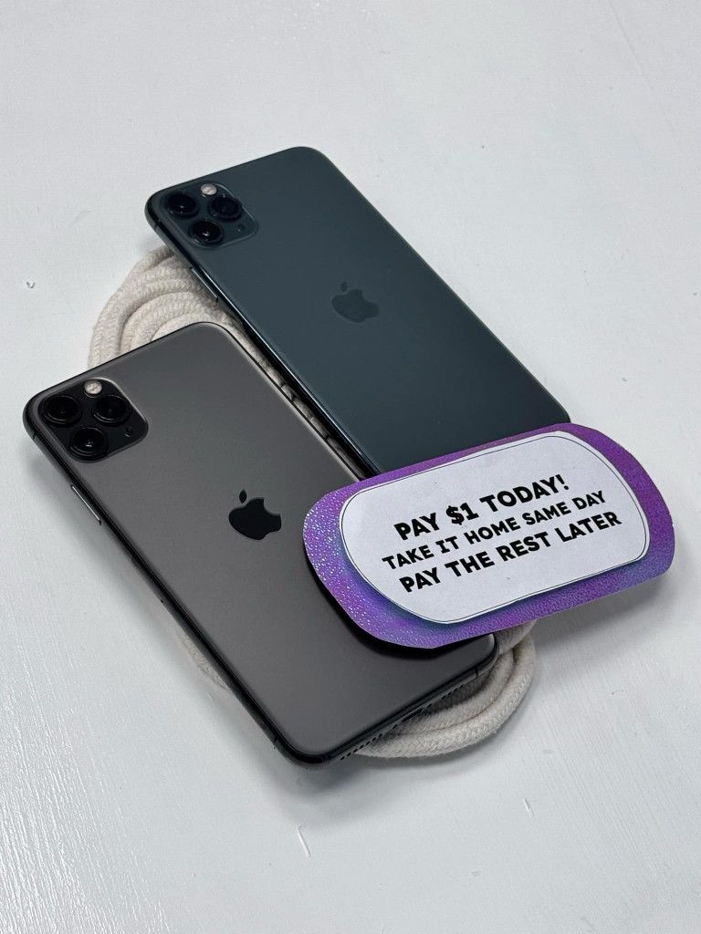 Apple IPhone 11 Pro Max - Pay $1 DOWN AVAILABLE - NO CREDIT NEEDED