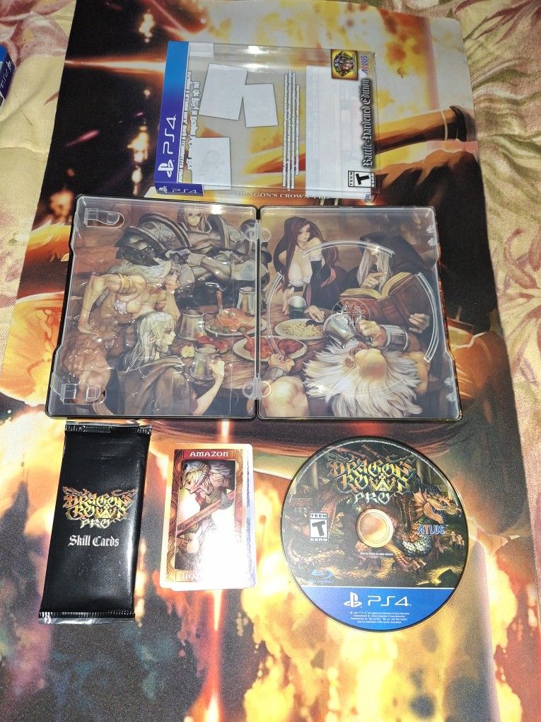 PS4 DRAGON CROWN PRO BATTLE HARDENED EDITION...INCLUDES SKILL CARDS...VG CONDITION...SMOKE FREE HOME...$45 OBO