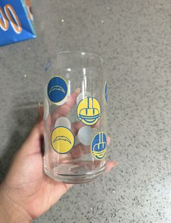 Chargers Glass Cup