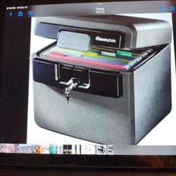 Century Safe HD 4100 Fire Resistant And Water Resistant Box Safe With Key Lock 0.65 Cubic Feetb